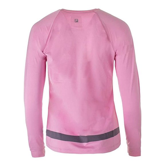 Fila Women's Smashing Long Sleeve Top Prism Pink - Picture 2 of 5